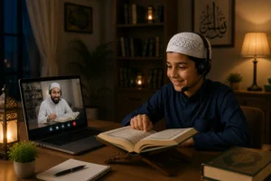 Students making progress in online Quran reading classes